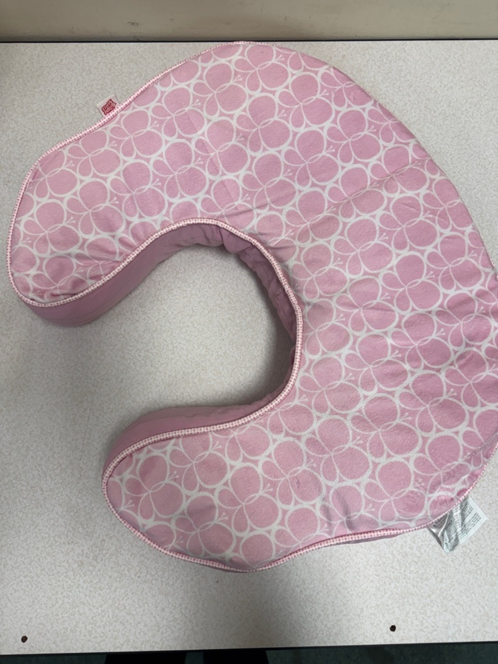 Bright Stars Baby Pillow Pink Butterfly